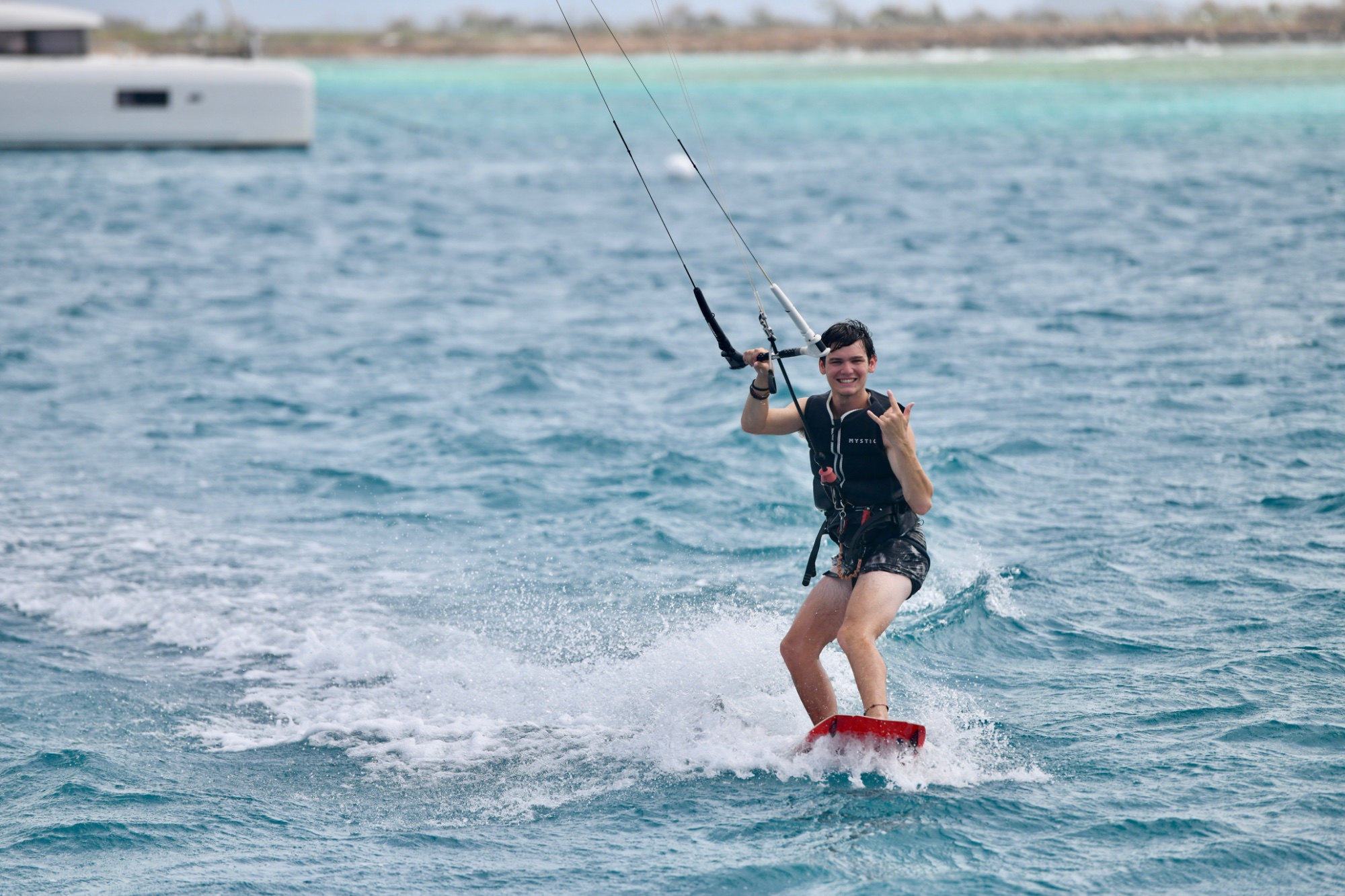 Colby Carreira on the water