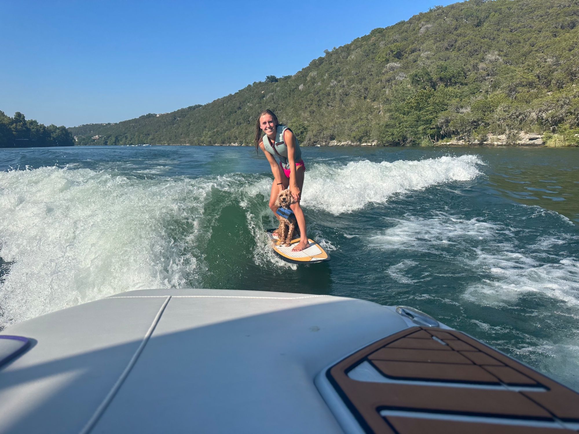 Surfing with the dog
